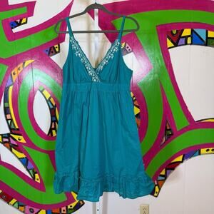 Faded Glory, Turquoise Sun Dress. Size 14. In excellent condition!